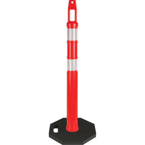 Poteau d&eacute;lin&eacute;ateur de premi&egrave;re qualit&eacute;, 42" h, Orange Auto Electric Service Ltd.