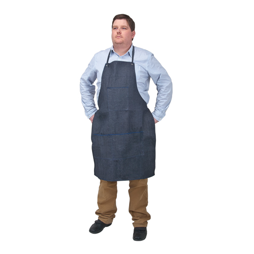 Apron, Cotton, 38" L x 28" W, Blue Auto Electric Service Ltd.