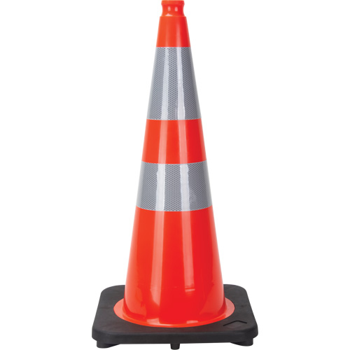 Traffic Cone, 28", Orange, 4" & 6" Reflective Collar(s) Auto Electric Service Ltd.