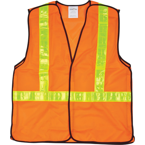 5-Point Tear-Away Traffic Safety Vest, High Visibility Orange, Medium, Polyester Auto Electric Service Ltd.