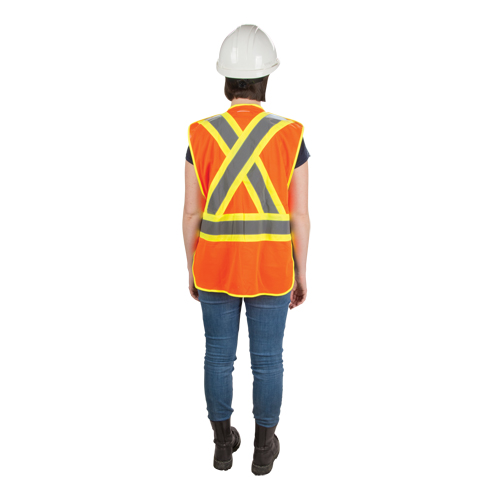 CSA Compliant High Visibility Surveyor Vest, High Visibility Orange, Medium, Polyester Auto Electric Service Ltd.