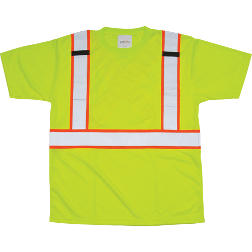 CSA Compliant T-Shirt, Polyester, Medium, High Visibility Lime-Yellow Auto Electric Service Ltd.