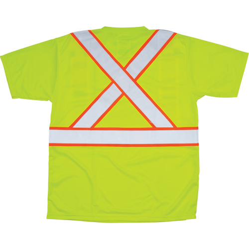 CSA Compliant T-Shirt, Polyester, Medium, High Visibility Lime-Yellow Auto Electric Service Ltd.