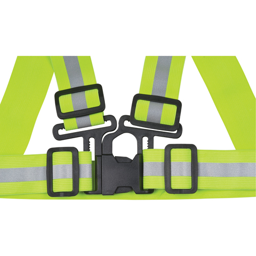 Standard-Duty Safety Harness, High Visibility Lime-Yellow, Silver Reflective Colour, Large Auto Electric Service Ltd.