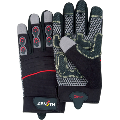 Gants pour m&eacute;canicien ZM400 de premi&egrave;re qualit&eacute;, Paume Synth&eacute;tique, Taille Moyen Auto Electric Service Ltd.