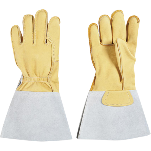Gants pour monteur de lignes, Grand, Paume en Cuir fleur de vache, Doublure en Coton Auto Electric Service Ltd.
