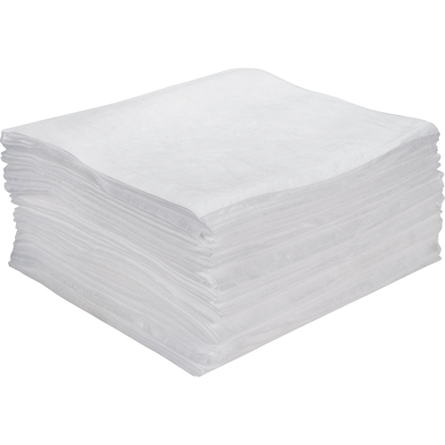 Feuilles absorbantes souffl&eacute;es de premi&egrave;re qualit&eacute;, Huile seulement, 15" x 18", 15 gal. d'absorption Auto Electric Service Ltd.