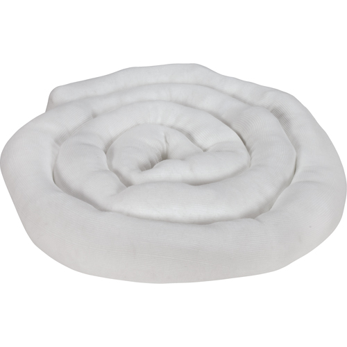 Remblais tubulaire absorbant, Huile seulement, Absorption 45 gal., 3" la x 10' lo, Pqt de 10 Auto Electric Service Ltd.