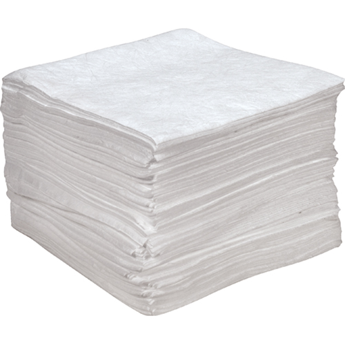 Feuilles absorbantes antistatiques de premi&egrave;re qualit&eacute;, Huile seulement, 15" x 18", 25 gal. d'absorption Auto Electric Service Ltd.