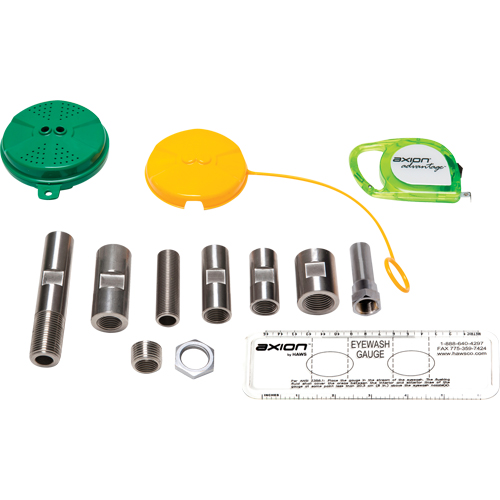Trousse de mise &agrave; niveau pour douche oculaire/faciale Axion Advantage avec t&ecirc;te de douche oculaire/faciale en plastique ABS vert Auto Electric Service Ltd.