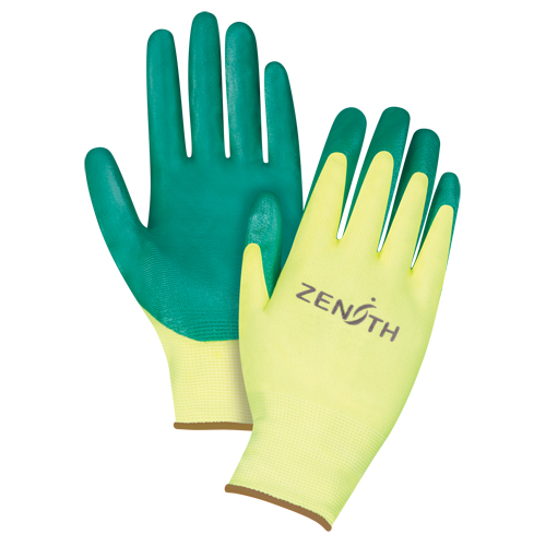 Gants de premi&egrave;re qualit&eacute; ZX-3, 9/Grand, R&ecirc;vetement Nitrile, Calibre 15, Enveloppe en Nylon Auto Electric Service Ltd.