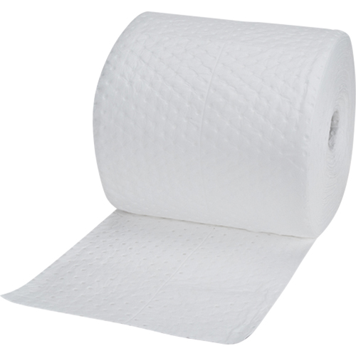 Industrial-Grade Fine Fibre Sorbent Rolls, Heavyweight, 150' L x 15" W, 35 Gal. Absorbancy Auto Electric Service Ltd.