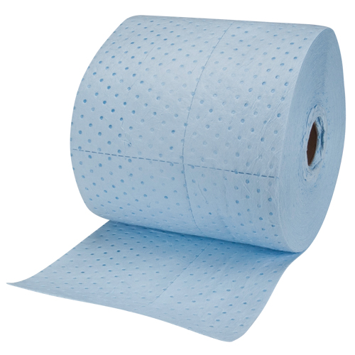 Premium Blue Bonded Sorbent Pads, Heavyweight, 150' L x 15" W, 25 gal. Absorbancy Auto Electric Service Ltd.