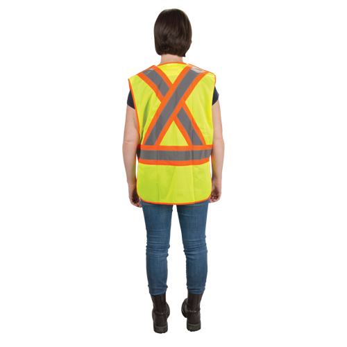 CSA Compliant High Visibility Surveyor Vest, High Visibility Lime-Yellow, Medium, Polyester Auto Electric Service Ltd.