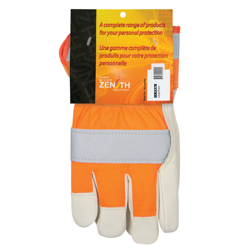 Orange High-Visibility Superior Warmth Fitters Gloves, Large, Grain Cowhide Palm, Thinsulate Inner Lining Auto Electric Service Ltd.