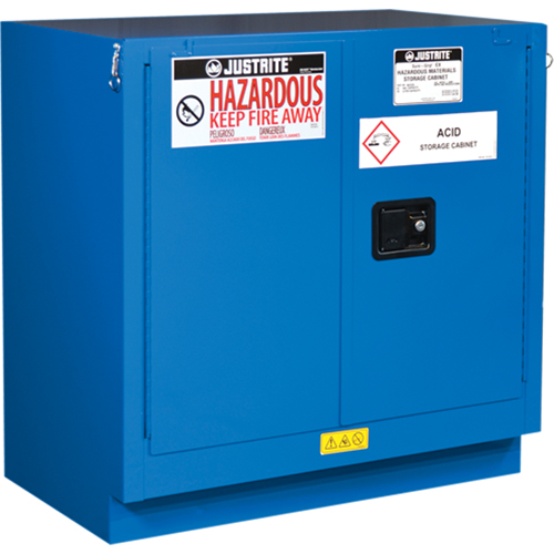 ChemCor&reg; Lined Hazardous Material Undercounter Safety Cabinets, 22 gal., 35" x 35" x 22" Auto Electric Service Ltd.