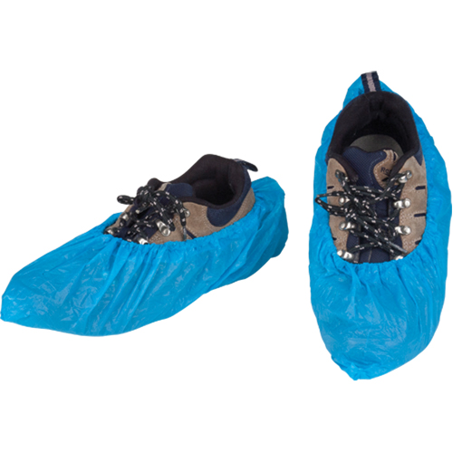 CPE Shoe Covers, Large, Polyethylene, Blue Auto Electric Service Ltd.