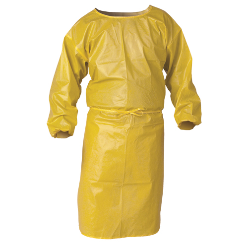 Blouse de protection contre la vaporisation de produits chimiques A70 KLEENGUARD, Polypropyl&egrave;ne, Jaune, 34" la x 44" lo Auto Electric Service Ltd.