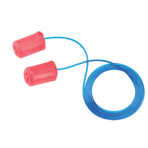 Bouchons d'oreilles en mousse de polyur&eacute;thane EZ200, Vrac - Boîte, Avec cordon Auto Electric Service Ltd.