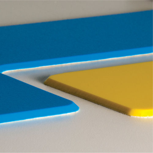 Armor Stripe Lean/5S Markers, T, 6" L x 6" W, Yellow, Plastic Auto Electric Service Ltd.