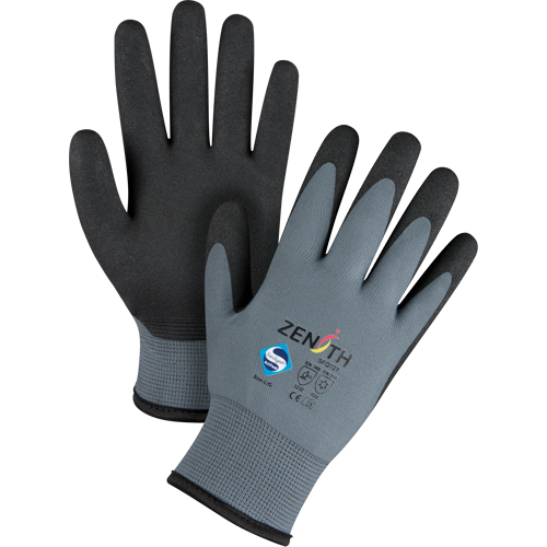 Gants enduits de premi&egrave;re qualit&eacute; ZX-30°, 9/Grand, R&ecirc;vetement PVC, Calibre 15, Enveloppe en Nylon Auto Electric Service Ltd.