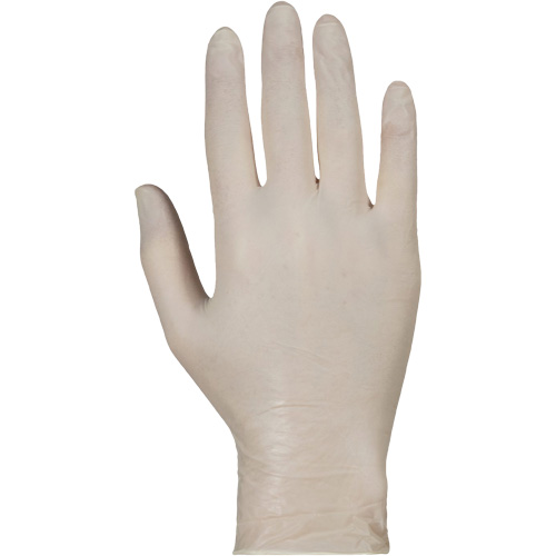Gants jetables de calibre examen m&eacute;dical KeepKleen, Grand, Latex, 5 mils, Sans poudre, Blanc, Classe 2 Auto Electric Service Ltd.