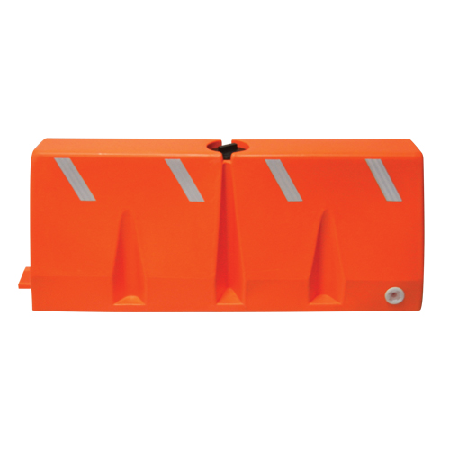 Traffic Barriers, Water-Filled, 62.25" L x 24" H, Orange Auto Electric Service Ltd.