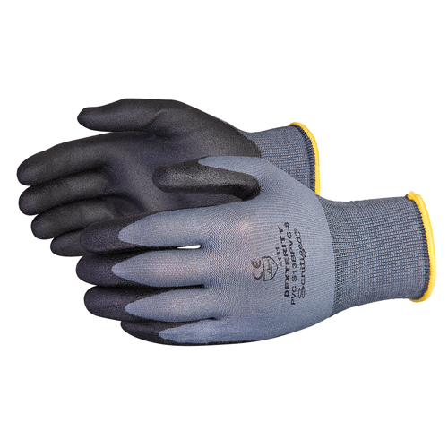 Gants enduits Dexterity, 11/2T-Grand, R&ecirc;vetement PVC, Calibre 13, Enveloppe en Nylon Auto Electric Service Ltd.
