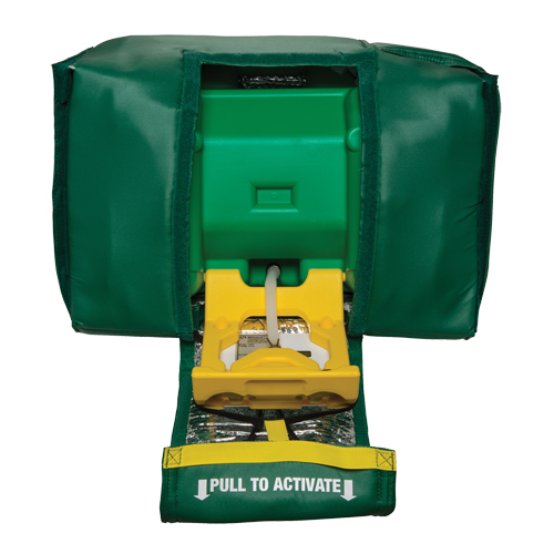 Douche oculaire portative, eau ti&egrave;de, Aliment&eacute; par gravit&eacute;, Capacit&eacute; 9 gal., Conformit&eacute; ANSI Z358.1 Auto Electric Service Ltd.