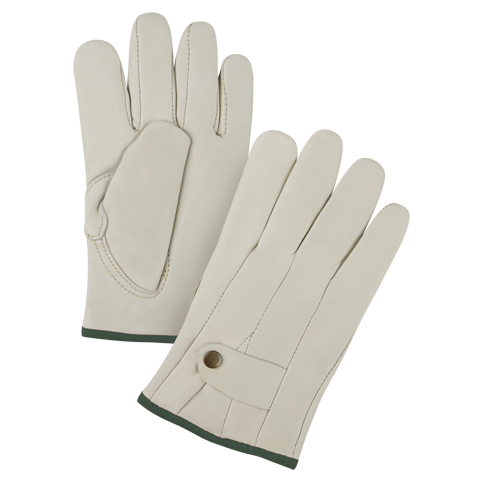 Premiun Winter-Lined Ropers Gloves, Medium, Grain Cowhide Palm, Fleece Inner Lining Auto Electric Service Ltd.