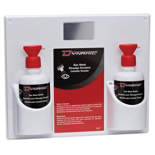 Dynamic Eyewash Station with Empty Bottles, Double Auto Electric Service Ltd.