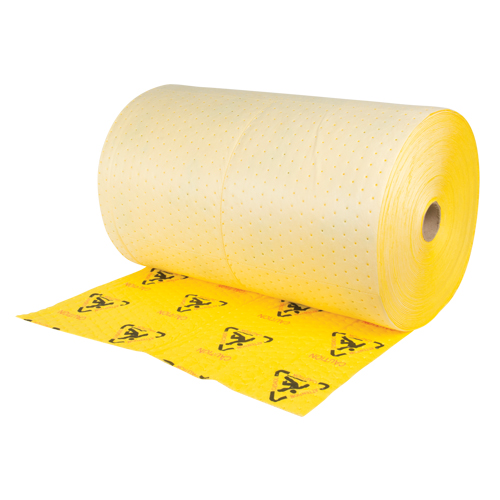 Premium Caution Rolls, Heavyweight, 150' L x 30" W, 57 gal. Absorbancy Auto Electric Service Ltd.