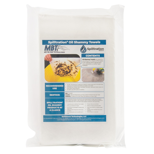 Chiffons pour l'huile Spilltration, Huile seulement, 16" x 10", 29 gal. d'absorption Auto Electric Service Ltd.