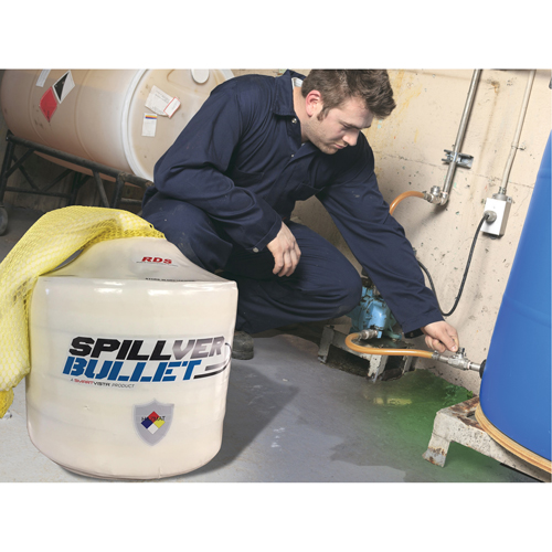 Barrage pour mati&egrave;res dangereuses Spillver Bullet, Mati&egrave;res dangereuses, 50' lo x 5" la, Absorption 14 gal. Auto Electric Service Ltd.