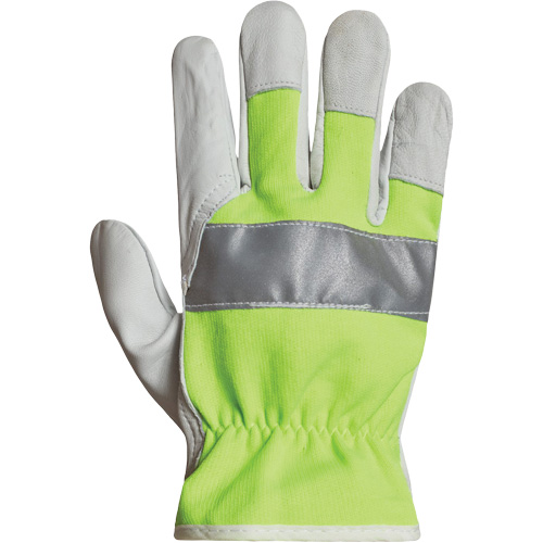 Gants de conducteur haute visibilit&eacute; avec bandes r&eacute;fl&eacute;chissantes Endura, 3T-Grand, Paume en Cuir fleur de ch&egrave;vre Auto Electric Service Ltd.
