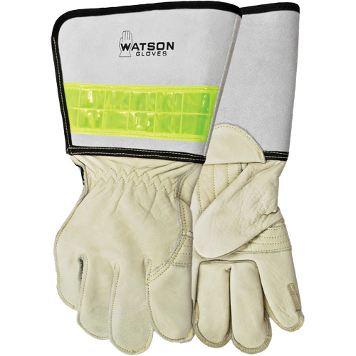 Gants de soudage pour monteur de ligne pour disjoncteur, Cuir fleur de vache, Taille Moyen Auto Electric Service Ltd.