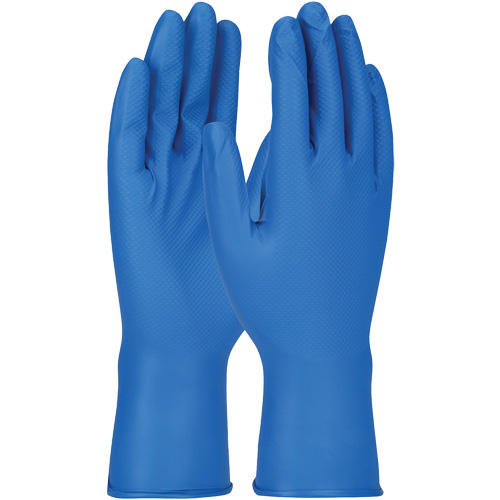 Gants Grippaz, Petit, Nitrile, 8 mils, Sans poudre, Bleu Auto Electric Service Ltd.