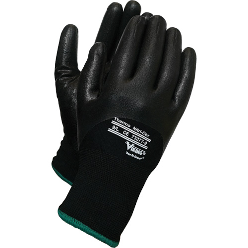 Gants thermiques Nitri-Dex Viking, 8/Moyen, R&ecirc;vetement Nitrile, Calibre 15, Enveloppe en Nylon Auto Electric Service Ltd.