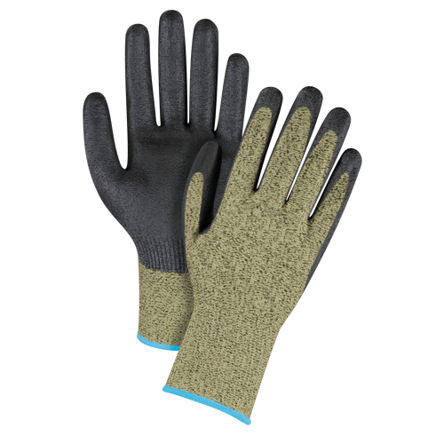 Black & Yellow Seamless Stretch Cut-Resistant Gloves, Size X-Large/10, 13 Gauge, Foam Nitrile Coated, Aramid Shell, ASTM ANSI Level A6 Auto Electric Service Ltd.