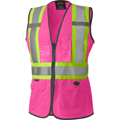139PK Women's Safety Vest, Pink, X-Small, Polyester Auto Electric Service Ltd.