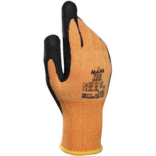 Gants isothermes r&eacute;sistant &agrave; la coupe TempDex 720, Taille 7, Rev&ecirc;tement Nitrile, Enveloppe en Aramide, ASTM ANSI niveau A2/EN 388 niveau 3/EN 388 niveau B Auto Electric Service Ltd.