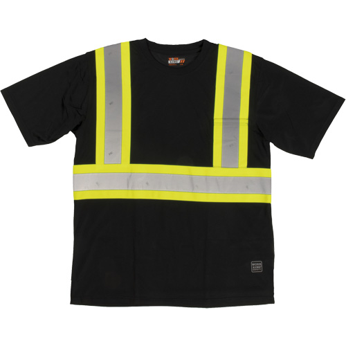 T-shirt de s&eacute;curit&eacute; avec poche &agrave; manches courtes, Polyester, Grand, Noir Auto Electric Service Ltd.