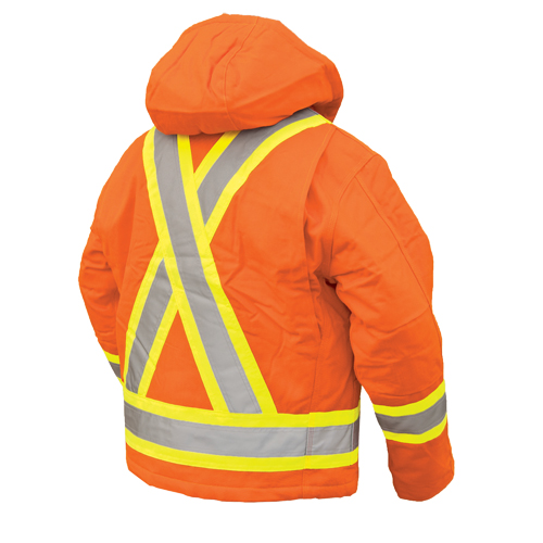 Safety Jacket, High Visibility Orange, Large Auto Electric Service Ltd.