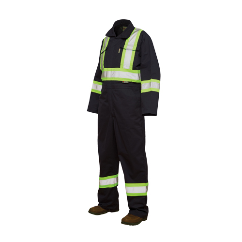 Unlined Safety Coveralls, Large, Navy Blue Auto Electric Service Ltd.