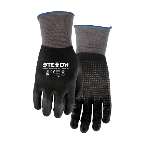Gants 395 Stealth Blackbird, 11/2T-Grand, R&ecirc;vetement Mousse de nitrile, Calibre 15, Enveloppe en Nylon Auto Electric Service Ltd.