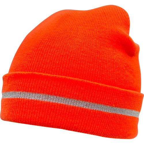 High Visibility Knit Hat with Reflective Stripe, High Visibility Orange, Acrylic Auto Electric Service Ltd.