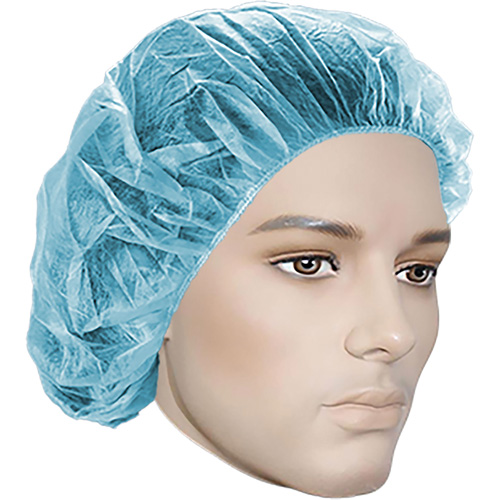 Bouffant Caps, Polypropylene, 18", Blue Auto Electric Service Ltd.