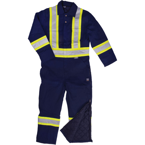 Combinaison en toile avec bandes r&eacute;fl&eacute;chissantes, Petit, Bleu marin Auto Electric Service Ltd.