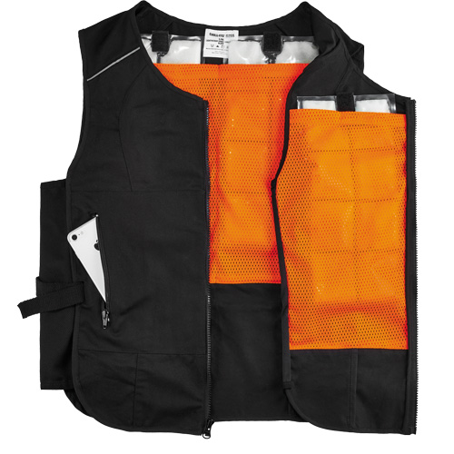 Veste de refroidissement &agrave; changement de phase l&eacute;g&egrave;re avec sachets 6260 Chill-Its, Petit/Moyen, Noir Auto Electric Service Ltd.