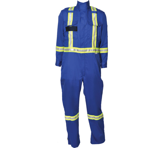 Firewall FR&reg; Striped Coveralls, Size Medium (Tall), Royal Blue Auto Electric Service Ltd.